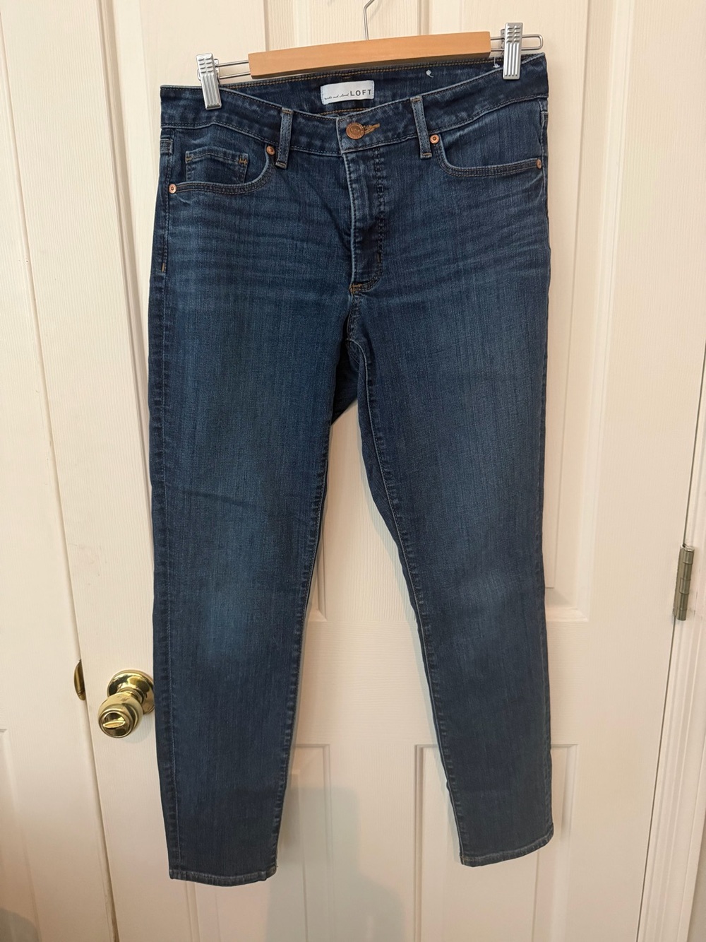 LOFT Women's Dark Blue Slim Jeans